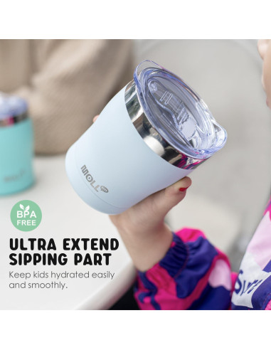 Vasos para Niños Mollcity 2 Paquete 266ml Acero Inoxidable