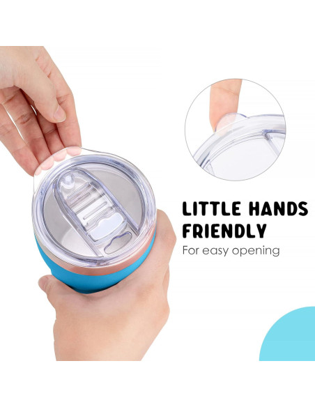 Vasos para Niños Mollcity 2 Paquete 266ml Acero Inoxidable