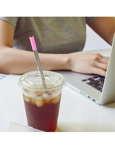 Popotes Reutilizables Plegables PHIRDE 2 PCS Acero Inoxidable