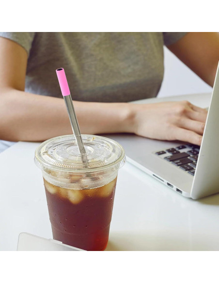 Popotes Reutilizables Plegables PHIRDE 2 PCS Acero Inoxidable