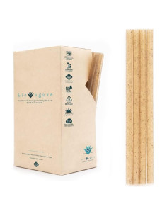 Pajitas Biodegradables BIO AGAVE 150 Pcs 15 cm Cortas