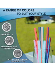 Popotes Reutilizables HotSips con Estuche de Viaje - 4 Unidades 2