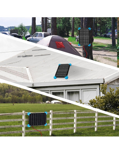 Cargador Solar POWOXI 10W 12V Impermeable para Baterías