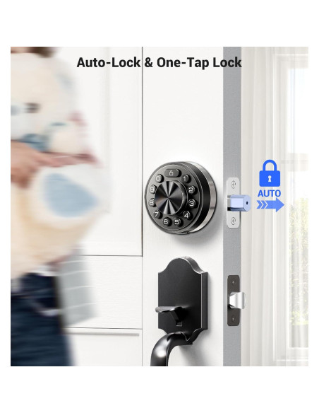 Cerradura Inteligente Veise Plata con App y Teclado Digital