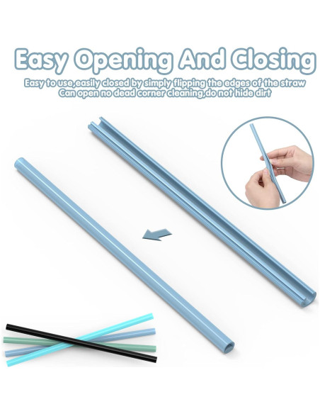 Popotes de Silicona Reutilizables Happy Create 20 cm 8 mm Popotes de Silicona Reutilizables Happy Create 20 cm 8 mm