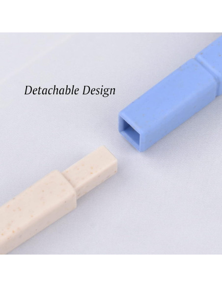 Juego de Utensilios Reutilizables JIABEIUS 4 Piezas Plegables