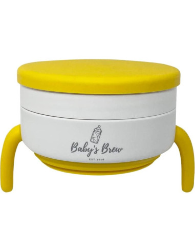 Taza Plegable 2 en 1 Baby's Brew Amarillo - Silicona BPA Free