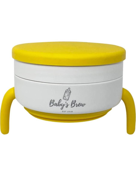 Taza Plegable 2 en 1 Baby's Brew Amarillo - Silicona BPA Free