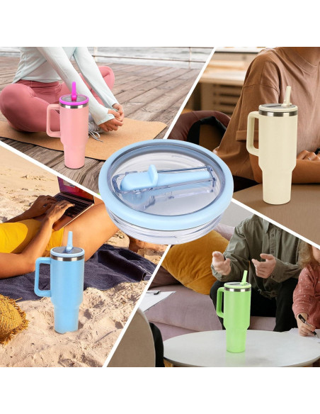 Tapa de Popote Flip Kurotel para Taza Stanley 40 oz - Paquete de 2 Tapa de Popote Flip Kurotel para Taza Stanley 40 oz - Paquete de 2