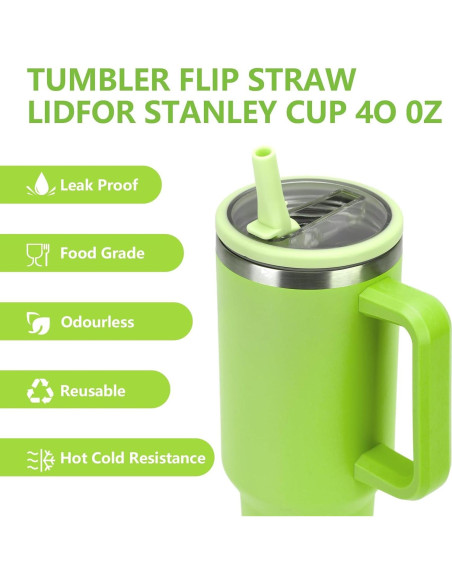 Tapa de Popote Flip Kurotel para Taza Stanley 40 oz - Paquete de 2 Tapa de Popote Flip Kurotel para Taza Stanley 40 oz - Paquete de 2