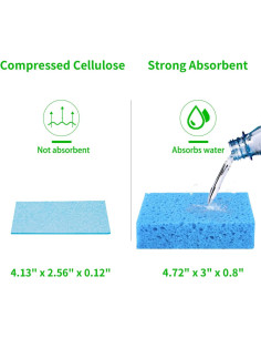 Esponjas de Celulosa Natural YoleShy 48 Piezas Reutilizables 2