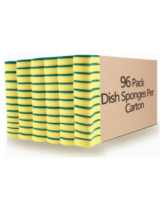 Esponjas de Limpieza WUHUIXOZ 96 Unidades Microfibra Amarillo