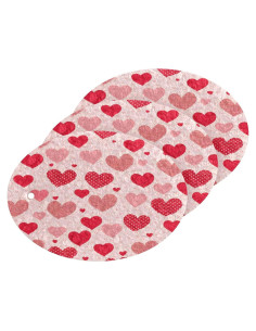 3 Esponjas de Fregar Jihqo Corazón Rojo para Cocina y Baño