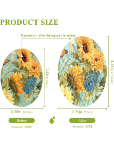 Esponjas de Cocina Kigai 3PCS Ecológicas Absorbentes 9x6.5cm 2