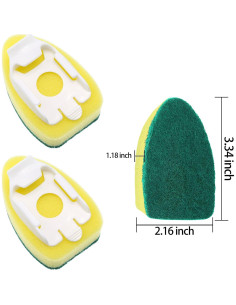 8 Esponjas de Reemplazo para Varitas de Platos Boao 2