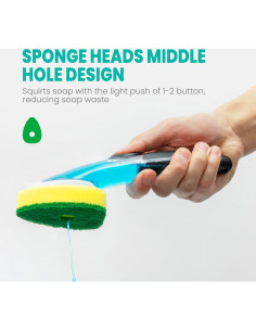 Kit de Manija Dish Wand HELIME con 5 Recargas Sin Rasguños 2