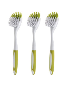 Cepillo de Fregar YeuDeuy 3 Pcs Cerdas Duras Amarillo-Verde