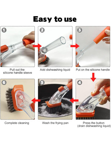 Set de Limpieza 3 en 1 CebraBounze con Dispensador de Jabón