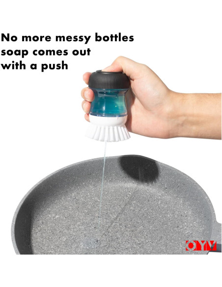 Cepillo de Palma OYV con Dispensador de Jabón y Repuesto