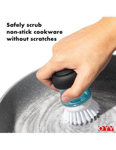 Cepillo de Palma OYV con Dispensador de Jabón y Repuesto