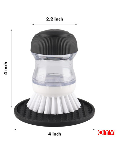 Cepillo de Palma OYV con Dispensador de Jabón y Repuesto