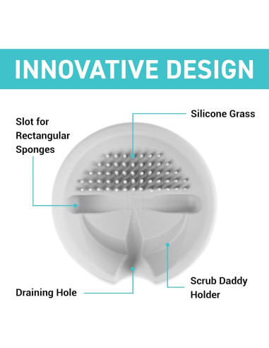 Soporte para Esponjas de Cocina Tributary Amarillo 14.61 cm