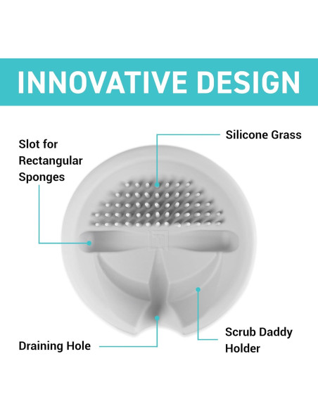 Soporte para Esponjas de Cocina Tributary Amarillo 14.61 cm