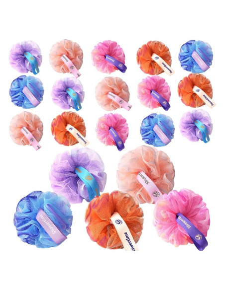 Paquete de 20 Esponjas de Ducha Loofah Showertime 25.5cm
