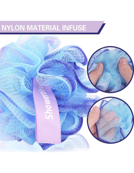 Paquete de 20 Esponjas de Ducha Loofah Showertime 25.5cm