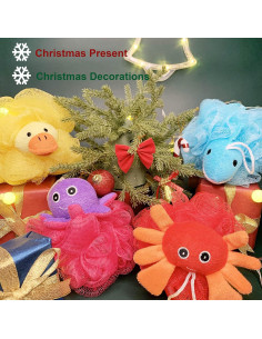 Esponja de Ducha Exfoliante Loofah Mr.Cui'shop - Pack de 4 2