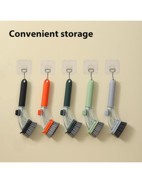 Cepillo de Cocina DAPOWER con Dispensador de Jabón Reemplazable Cepillo de Cocina DAPOWER con Dispensador de Jabón Reemplazable