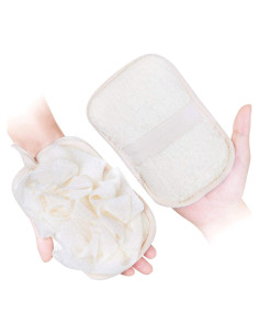 Mitón de Baño Mikimini 2 en 1 Exfoliante Lufa y Tela