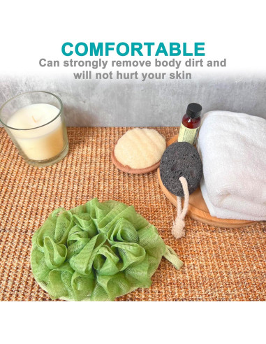 Mitones Exfoliantes para Baño Spa Mr.Cui'shop - 2 Piezas