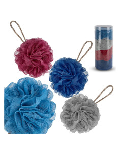 Esponja de Baño HAOJIDIANZI Bola de Malla 60g - 4 Unidades