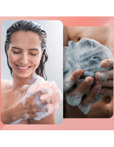 Esponjas de Baño Exfoliantes Sunnyray - 24 Piezas 50g