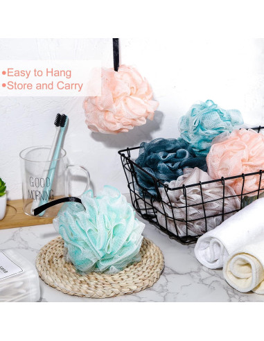 Esponjas de Baño Exfoliantes Sunnyray - 24 Piezas 50g