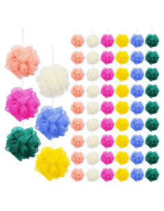 Esponjas de Baño Exfoliantes Sunnyray - 100 Pcs, 6 Colores