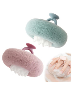 Esponja de Baño Super Suave YAWOTA con Ventosa 12x12 cm