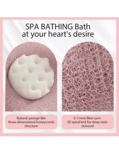 Esponja de Baño Super Suave YAWOTA con Ventosa 12x12 cm 2