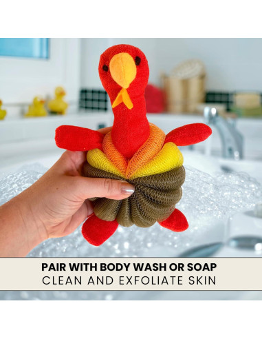 Esponjas de Baño Linda - Puff de Cuerpo Suave, Paquete de 3