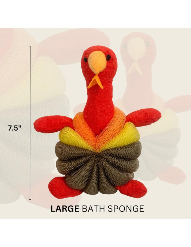 Esponjas de Baño Linda - Puff de Cuerpo Suave, Paquete de 3