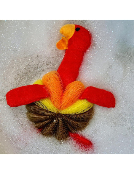 Esponjas de Baño Linda - Puff de Cuerpo Suave, Paquete de 3