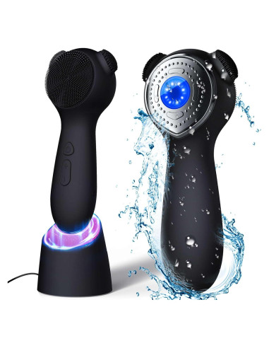 Exfoliador Facial Eléctrico Kpyphm Recargable IPX7 Negro