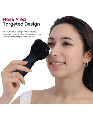 Exfoliador Facial Eléctrico Kpyphm Recargable IPX7 Negro