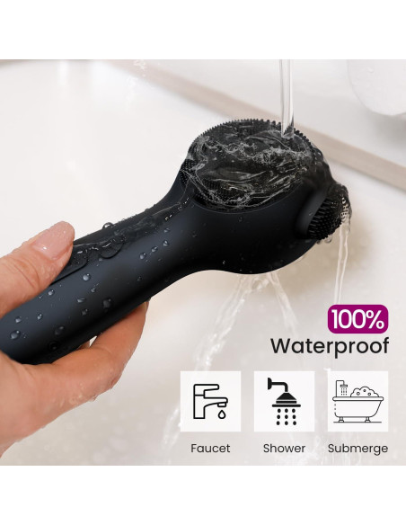 Exfoliador Facial Eléctrico Kpyphm Recargable IPX7 Negro Exfoliador Facial Eléctrico Kpyphm Recargable IPX7 Negro