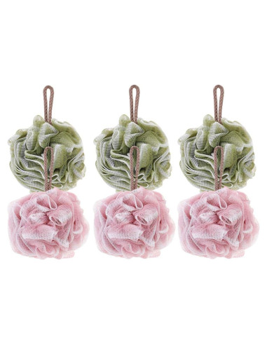 Esponjas de Ducha Exfoliantes Milaloko - Paquete de 6 Colores