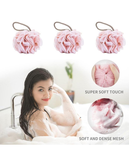 Esponjas de Ducha Exfoliantes Milaloko - Paquete de 6 Colores