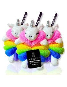 Esponja de Baño Linda Loofah - Puff de Cuerpo Suave (Paquete de 3)