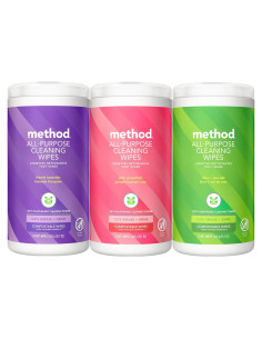 Toallitas de limpieza compostables Method 3 fragancias 210 unidades