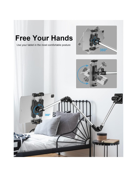 Soporte de Pared Ajustable Woleyi para Tablet y Teléfono